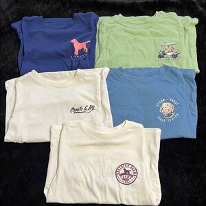 Crown & Ivy Kids Tees in Blue, Green, and Cream